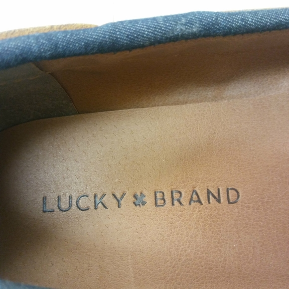🎉SOLD🎉 Lucky Brand Boat Shoes Abelle Denim - Picture 5 of 8